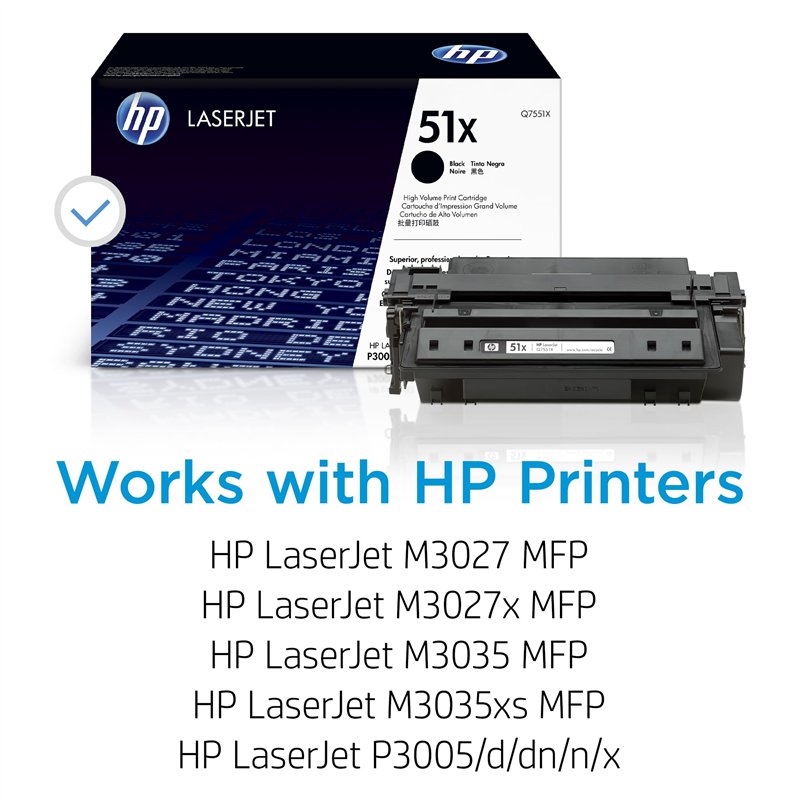Image secondaire de HP 51X Cartouche de Toner pour imprimante Laser monochrome