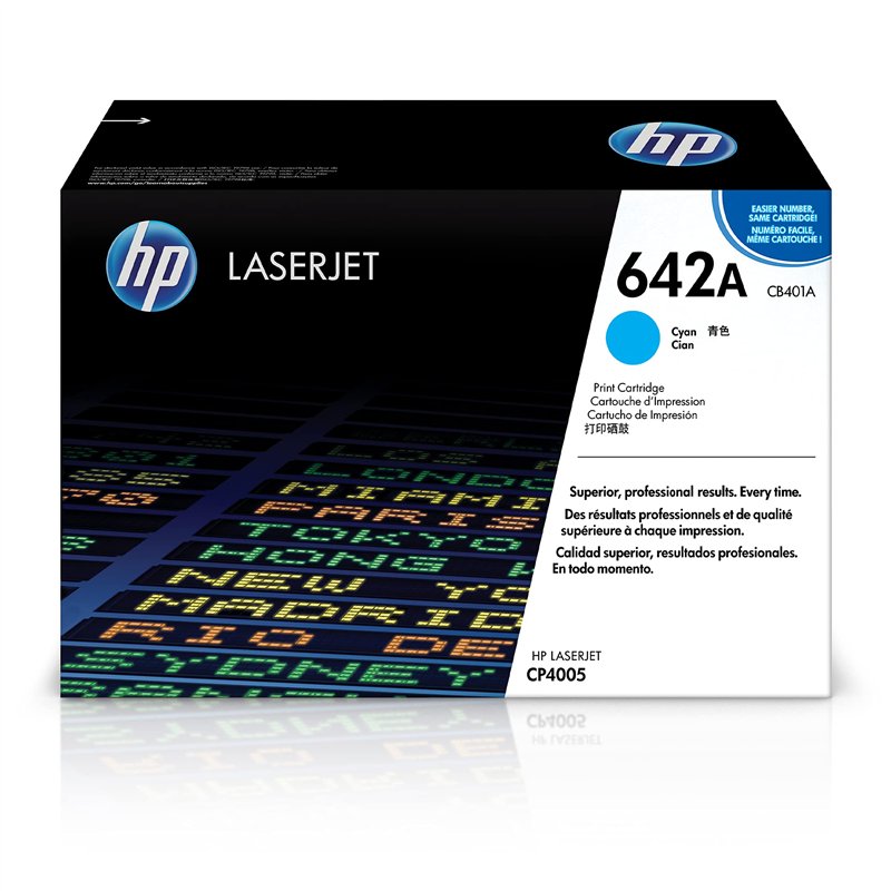 HP 642A - Cyan - Original - Laserjet - Tonerpatrone (CB401A) - für Color Laserjet CP4005dn, CP4005n