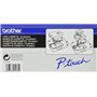 Brother TC201A PTOUCH Ruban laminé 12 mm/7,7 m Blanc/Noir