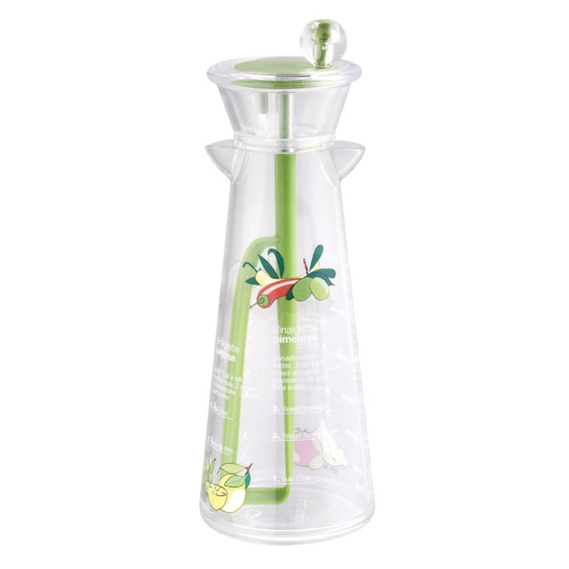 MASTRAD - Mélangeur à Vinaigrette - Création et Conservations Sauces Emulsions - Gradué - Livré Avec Recettes - Acrylique - capa