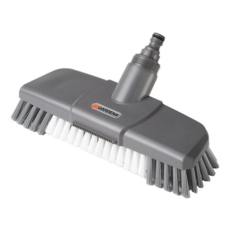Balai de Lavage avec grattoir de Gardena : Brosse de récurage Cleansystem avec buse Plate et Bord de raclage (5568-20)