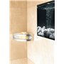 Keuco 11657010000 Elegance Panier d'angle de douche Chrome/blanc