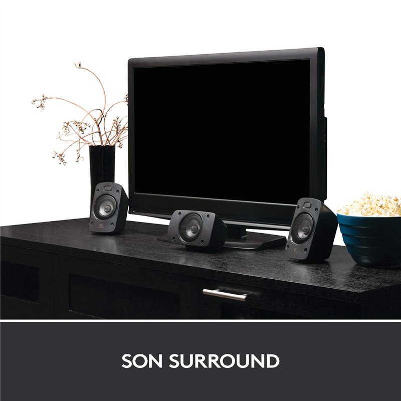 Image secondaire de Logitech Z906 Système de Haut-Parleurs avec Son Surround 5.1, Certifié THX, Dolby & DTS, 1000 Watts en Puissance, Multi-Disposit