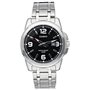 Casio - MTP-1314D-1A - Classic - Montre Homme - Quartz Analogique - Cadran Noir - Bracelet Acier Gris
