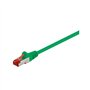 Goobay 95464 CAT 6 Câble de Liaison, S/FTP (PiMF), Vert, 0.5 m Longueur