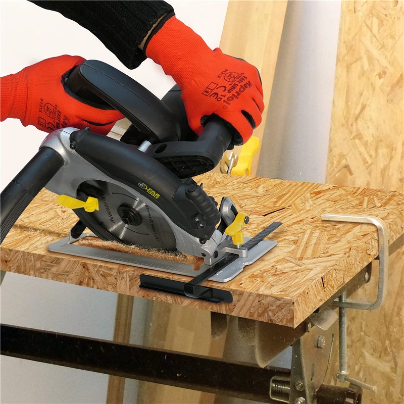 Image secondaire de Fartools Scie circulaire 1200W Ø185mm 36T, inclinable à 45°, 5000tr/min, coupe maxi 63mm/90° - 42,5mm/45°