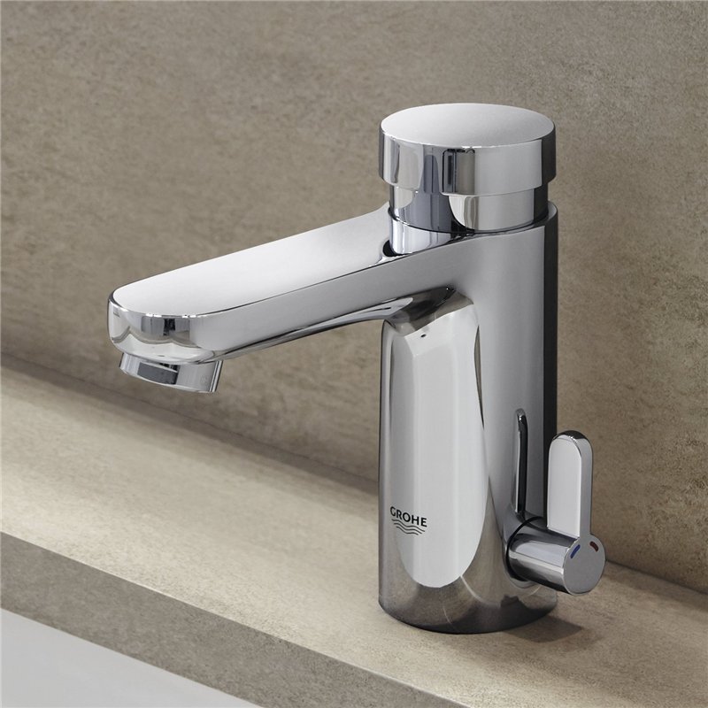 Image secondaire de Grohe 36317000 Eurosmart Robinet à pression lavabo avec mitigeur Argent