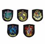 Cinereplicas - Harry Potter - Set de 5 Écussons Deluxe Maisons Poudlard- Licence Officielle Warner Bros Harry Potter