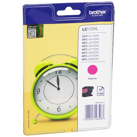 Brother LC-125XLMBP Cartouche d'Encre Magenta Blister