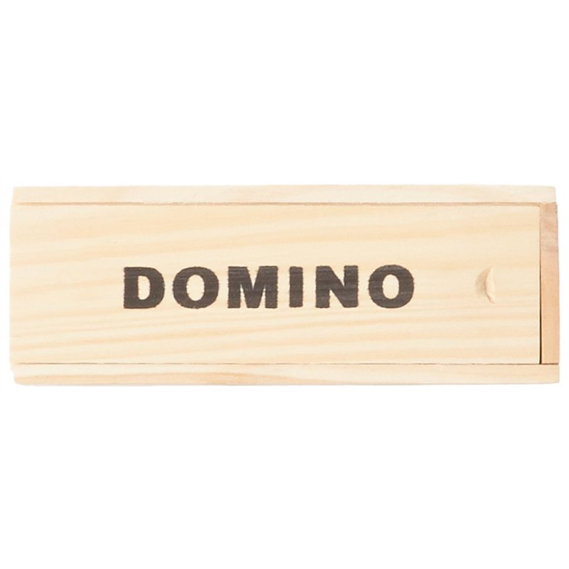 WDK PARTNER - A1300360 - Jeux de société - Jeu de dominos - Plumier bois