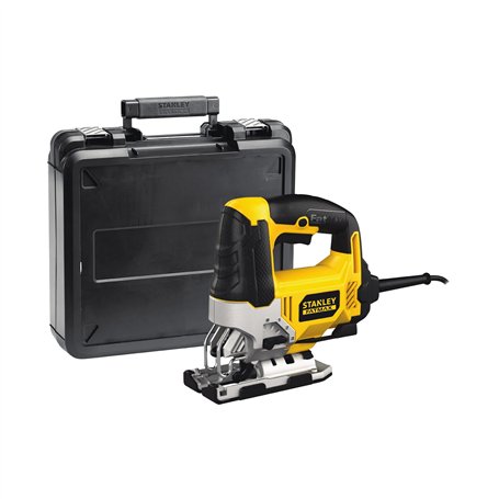 Stanley FATMAX Scie Sauteuse Filaire 710W Changement de Lame Sans Outils Attache en U ou T Coupe Très Rapide Poignée Caoutchouté