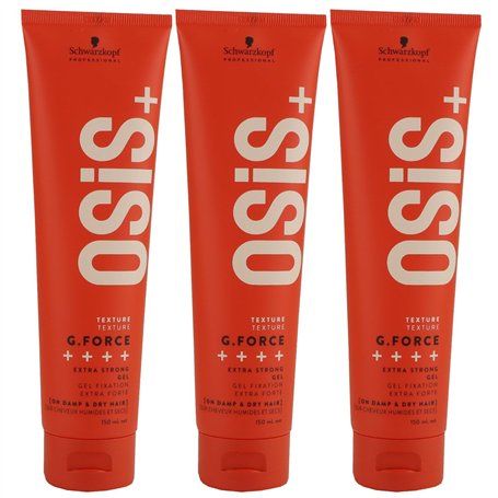 Schwarzkopf Osis Texture G.Force Lot de 3 flacons de gel coiffant 150 ml