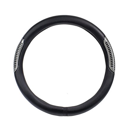 Tuning Effect 163537 Couvre-Volant Noir Décor Argent