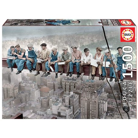 Educa - Déjeuner à New York, Puzzle de 1500 pièces pour Adultes. Dimensions Une Fois assemblé : 85 x 60 cm, +14 Ans (16009)