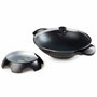 Domo DO-8708W Grand Wok Electrique Aluminium Noir 5 L
