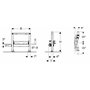 Geberit Duofix Bâti-support 111,593,00.1-Support mural avec siphon douche hauteur 50 cm hauteur 50 cm d40