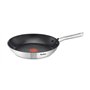 Tefal Poêle 24 cm, Induction, Revêtement antiadhésif, Acier inoxydable 18/10, Garantie 10 ans, Base 3 couches, Cuisson saine, Sa