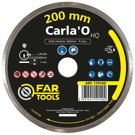 Fartools Disque Diamant 200mm