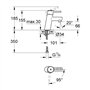 Grohe Mitigeur Lavabo Concetto 2338510E (Import Allemagne), s
