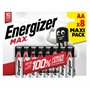 Energizer Piles LR06/AA Max+Power - Les 8 piles