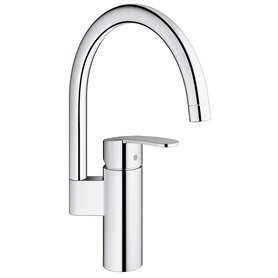 Grohe 30221002 Eurostyle Cosmopolitan Mitigeur de Cuisine À Levier Unique, Argent