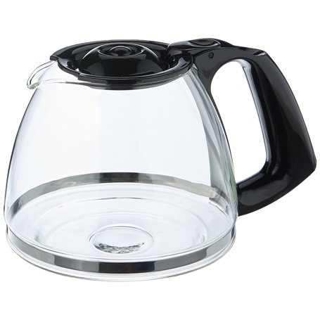 Moulinex Verseuse 1.25L Noire, 15 Tasses, Compatible avec Cafetière Subito, Principio, Delfini Plus, Réveil Café, Accessoire Off