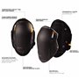 ToughBuilt TOU-KP-G201 GELFIT Ensemble de genouillères à bascule Noir