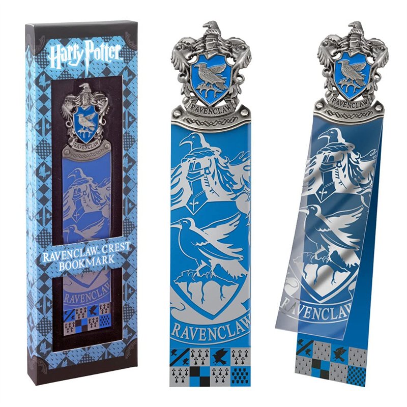 The Noble Collection Harry Potter Ravenclaw Crest Bookmark – 6.7 inches (17 cm) Die Cast Metal, PVC and Card Bookmark – Official