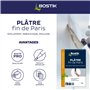 Bostik - Plâtre Fin de Paris - Scellement, Rebouchage, Moulage - Intérieur - Tous Supports - Prise Rapide - Couleur : Blanc - 1 