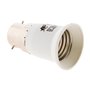 Zenith Adaptateur de Douille mâle B22 en Femelle E27, Blanc