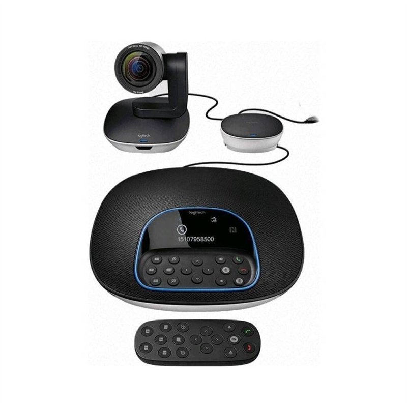 Logitech Group Système de Webcam Visioconférence, Full HD 1080p, Mise au Point Automatique, USB, Skype for Business, Teams, Zoom