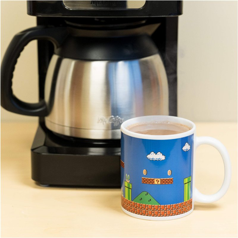 Image secondaire de Super Mario Tasse Changeante de Chaleur - Marchandise Officielle, Révèle Écran Niveau Mario avec Boisson Chaude, Cadeau Original