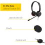 Jabra Evolve 30 UC Stereo Headset - Casque de communications unifiées pour téléphone logiciel VoIP avec annulation passive du br