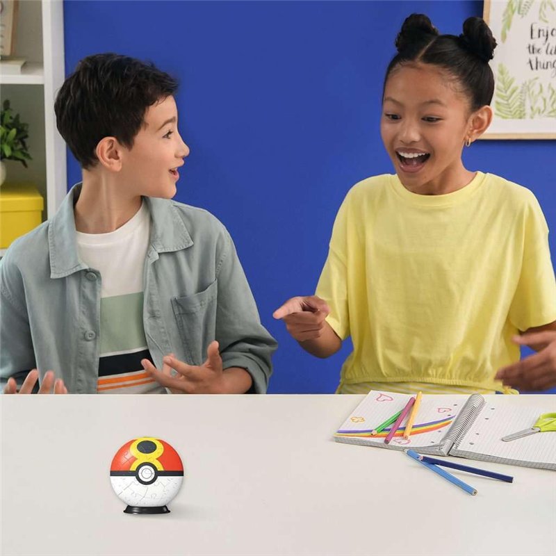 Image secondaire de Ravensburger 11628 Puzzle 3D 11628 Puzzle Poké Ball Repeat Ball pour Grands et Petits Fans de Pokémon à partir de 6 Ans, Jaune