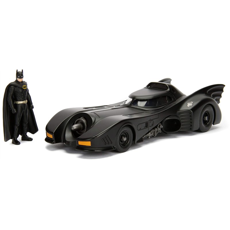 Jada Toys - Batman Returns 1989 Batmobile Figurine, 801310982600, 1/24ème, Noir