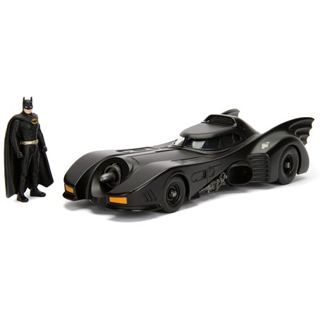 Jada Toys - Batman Returns 1989 Batmobile Figurine, 801310982600, 1/24ème, Noir