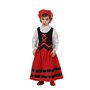Atosa déguisement bergère rouge et noire bébé fille 6 a 12 meses