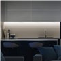 Velamp RS8-8W Durandal - Réglette 48 LED avec Interrupteur, Plastique, Blanc