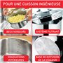 Tefal Casserole 16 cm et couvercle filtrant, Induction, Acier inoxydable 18/10 haute qualité, Garantie 10 ans, Duetto A7052263