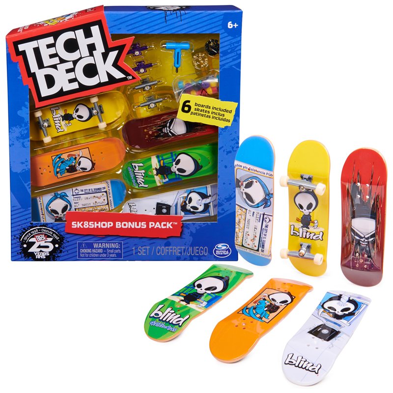 FINGER SKATE - TECH DECK - SKATE SHOP BONUS PACK - Atelier Authentique Finger Skates 96 mm A Personnaliser - 6028845 - Jouet Enf
