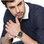 Armani Exchange Montre pour homme , mouvement chronographe, boîtier en acier inoxydable doré de 44 mm avec bracelet en acier ino