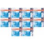 Lot de 10 ampoules Osram Eco Halogène Culot 20 W ~ 25 W 235 lm G9 2700 K intensité variable Blanc chaud Ampoule halogène de 10