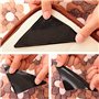 SHOP-STORY - Lot de 4 Supports Anti-Dérapants Triangle pour Tapis avec Autocollants