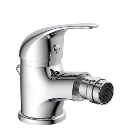 SCHÜTTE ATHOS 41200 Robinet de bidet avec bonde et tige de tirette, mitigeur pivotant de marque Chromé