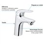 GROHE Mitigeur monocommande Lavabo Taille S Wave Chrome 23581001 (Import Allemagne)