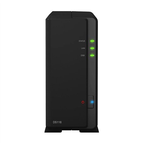 Synology DiskStation DS118 Serveur de Stockage NAS Compact Ethernet/LAN Noir RTD1296
