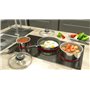 Backen 191199, Set de Casseroles 16,18,20cm, Inox, 4 Pièces, Tous Feux dont Induction, 1poignée amovible, Empilable, Compatible 