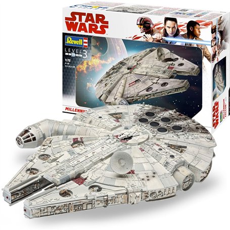 Revell- Faucon Millenium Star Wars Han Solo Maquette, 10 ans to 99 ans,06718, Multicolore, 1:72 Scale