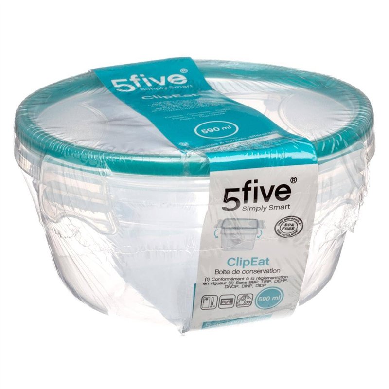 Image secondaire de 5five - boîte de conservation plastique clipeat 1l