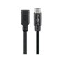 Goobay 45393 Rallonge USB-C USB 3.1 1re Génération, Noir